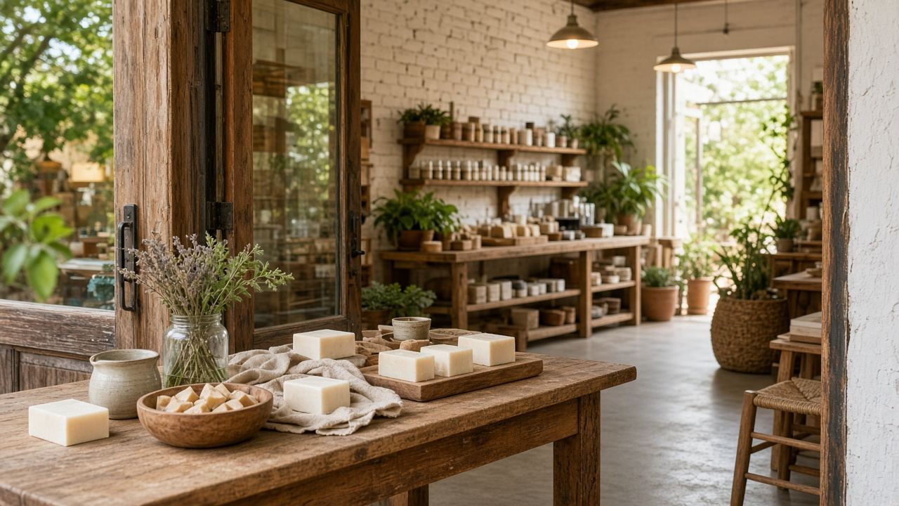 Soap-making craft workshop story image